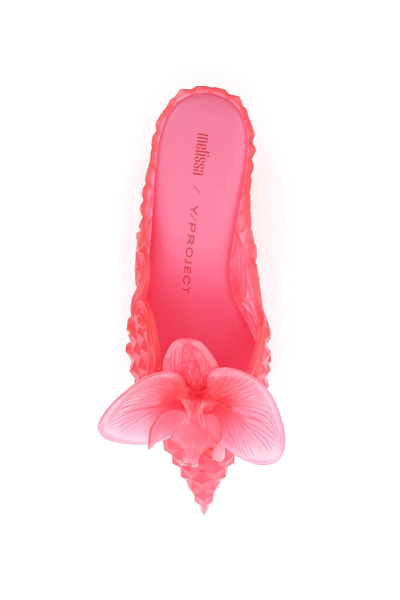Shop Y/project Y Project Melissa Mules In Scented Pvc In Fuchsia