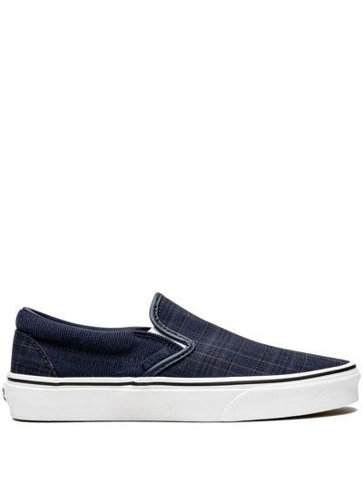 Shop Vans Classic Slip-on Sneakers In Blau