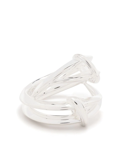 Shop Shaun Leane Sabre Deco Sterling Silver Ring In Silber