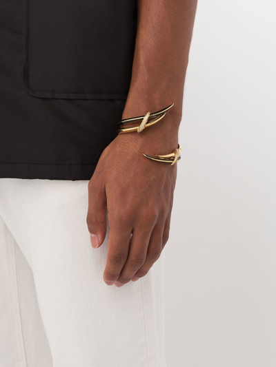 Shaun Leane Sabre Deco Statement Diamond Bracelet In Gold