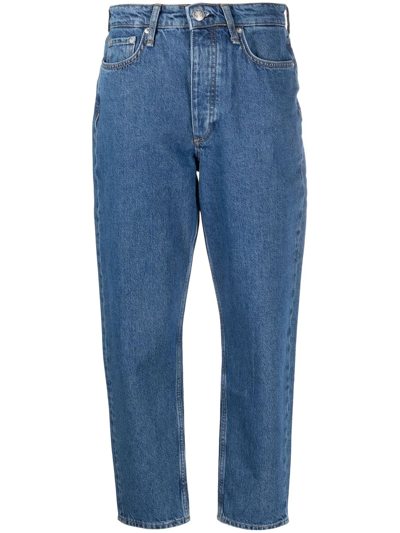 Shop Rag & Bone Alissa High-rise Tapered Jeans In Blau