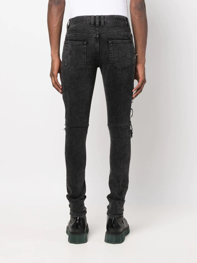 Balmain Cotton Slim-fit Jeans In Black