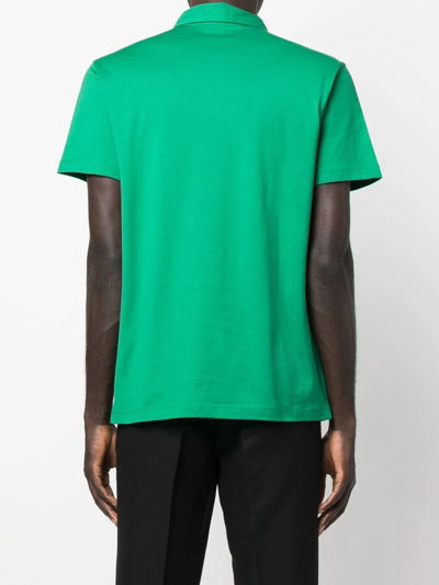 Shop Roberto Collina Short-sleeve Cotton Polo Shirt In Grün
