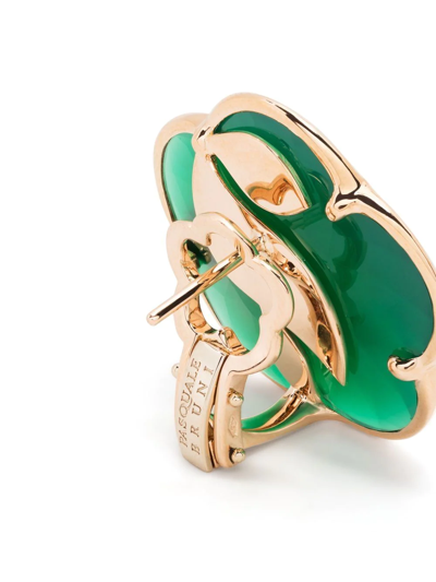 Shop Pasquale Bruni 18kt Rose Gold Ton Joli Green Agate And Diamond Earrings In Pink