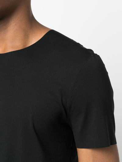 Shop Wolford Pure Short-sleeve T-shirt In Schwarz