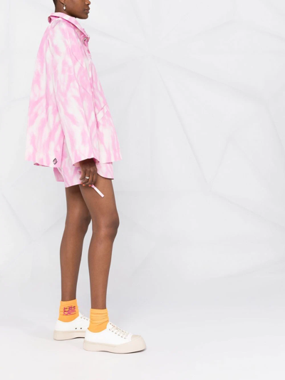 Ganni Long Sleeve Anorak In Dreamy Daze Phlox Pink In Pink