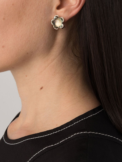 Pasquale Bruni 18kt Rose Gold Bon Ton Diamond And Prasiolite Earrings In Pink