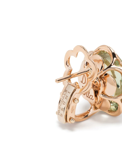 Pasquale Bruni 18kt Rose Gold Bon Ton Diamond And Prasiolite Earrings In Pink