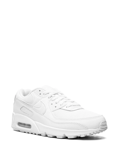 Shop Nike Air Max 90 "white/white-white" Sneakers