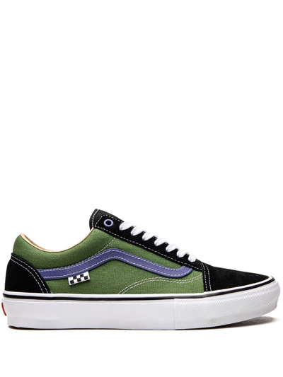 Shop Vans University Skate Old Skool Sneakers In Green