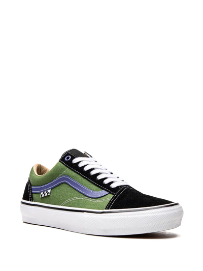 Shop Vans University Skate Old Skool Sneakers In Green