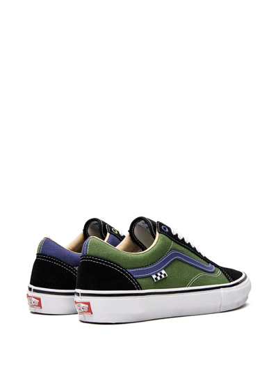 Shop Vans University Skate Old Skool Sneakers In Green