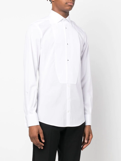 Shop Dolce & Gabbana Dart-detail Cotton Shirt In Weiss