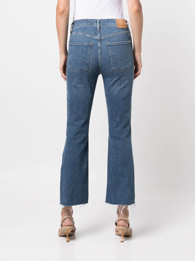 Citizens Of Humanity High-waisted Straight-leg Jeans Belt Loops In Blue