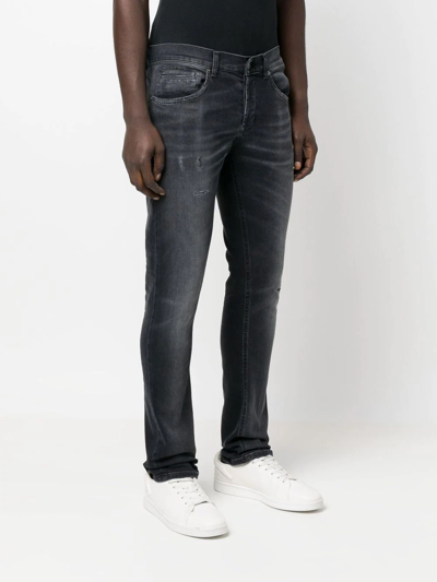 Shop Dondup Mid-rise Skinny Jeans In Schwarz
