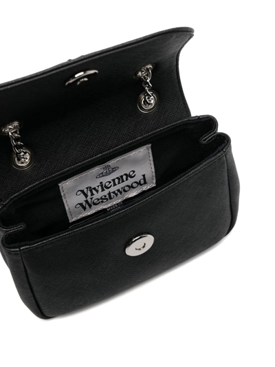 Shop Vivienne Westwood Logo Cross-body Bag In Schwarz