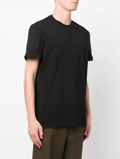 Shop Golden Goose Logo Crew-neck T-shirt In Schwarz