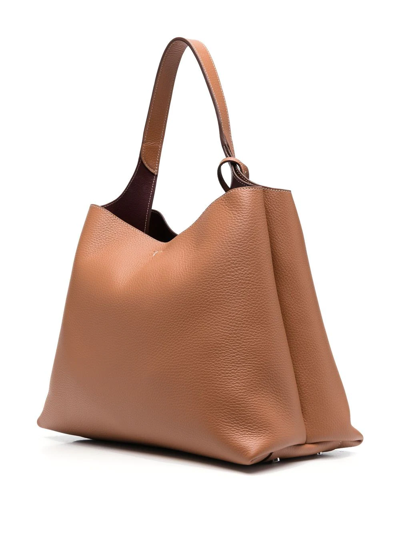 Shop Tod's Timeless Tote Bag In Braun