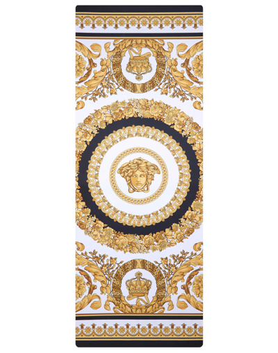 Shop Versace Baroque Yoga Mat In Gold