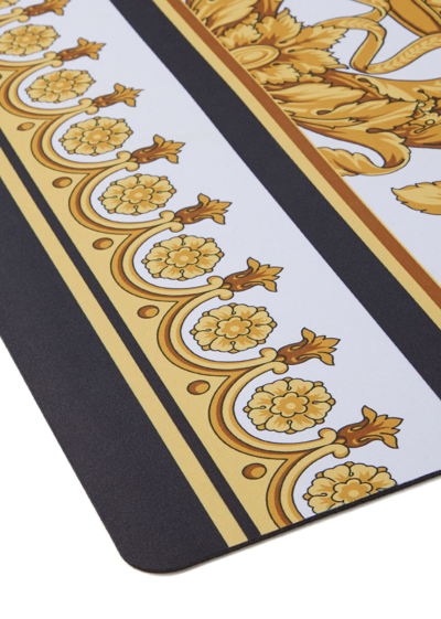 Shop Versace Baroque Yoga Mat In Gold