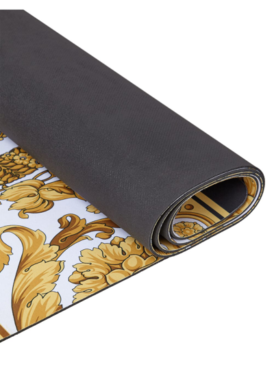 Shop Versace Baroque Yoga Mat In Gold