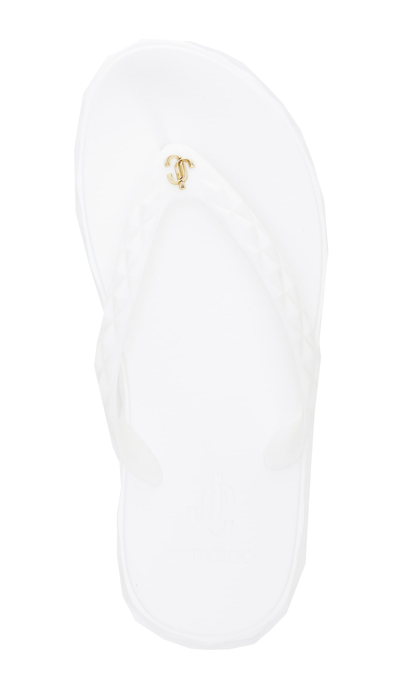 Shop Jimmy Choo Diamond Flip Flop In White