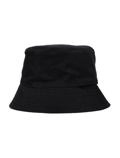 Shop Off-white Helvetica Bucket Hat In Black White