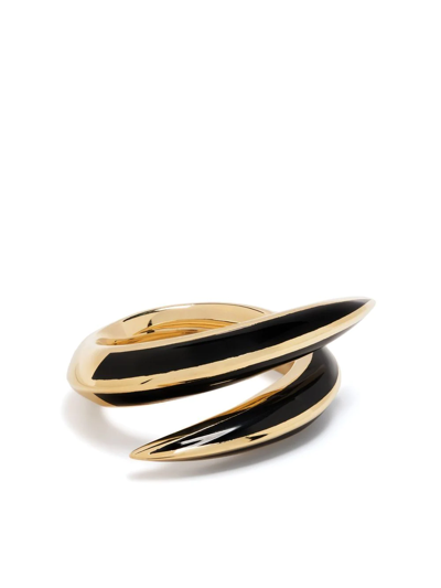 Shop Shaun Leane Sabre Deco Crossover Ring In Gold