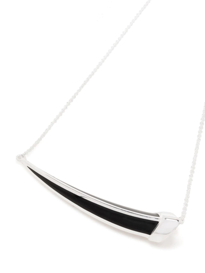 Shaun Leane Sabre Deco Ceramic Necklace In Silber