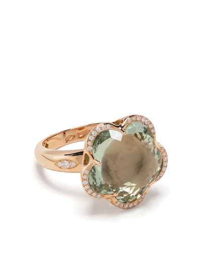 Shop Pasquale Bruni 18kt Rose Gold Bon Ton Dolce Vita Diamond Ring In Rosa