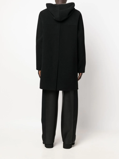 Shop Rick Owens Sealed Cashmere Trench Coat In Black