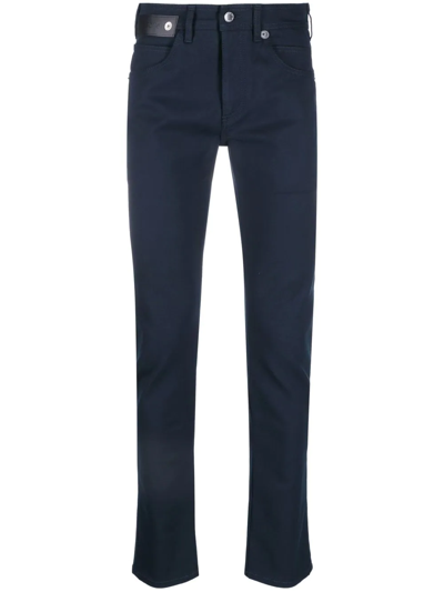 Shop Neil Barrett Low-rise Skinny Trousers In Blau