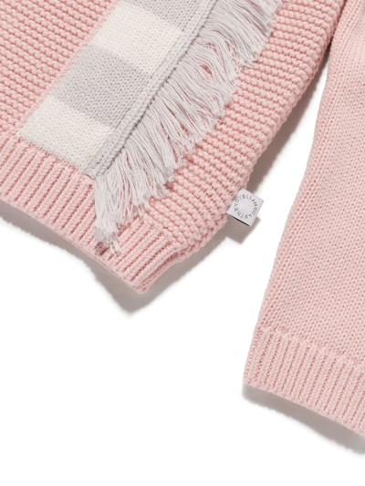 Shop Stella Mccartney Animal-jacquard Knit Jumper In Rosa