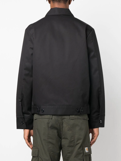 Dickies Construct Logo-patch Long-sleeve Jacket In Schwarz