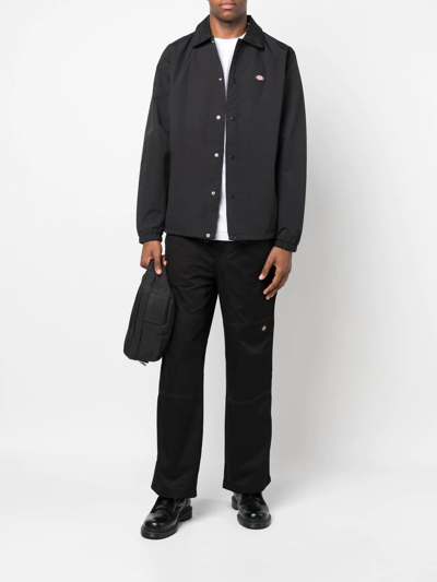 Dickies Construct Logo-patch Long-sleeve Jacket In Schwarz
