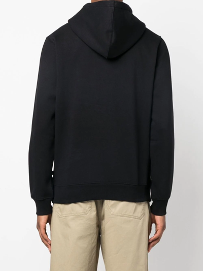 Dickies Construct Logo-patch Long-sleeve Hoodie In Schwarz