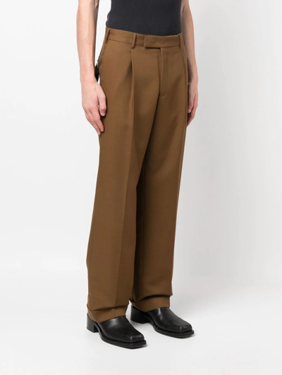 Pt Torino Spark Stone Washed Straight-leg Jeans In Brown