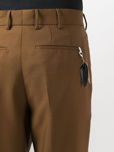 Pt Torino Spark Stone Washed Straight-leg Jeans In Brown