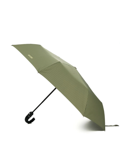 Moschino Logo-print Umbrella In Grün
