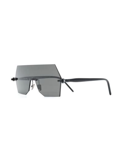 Kuboraum P90 Pilot Frame Sunglasses In Schwarz