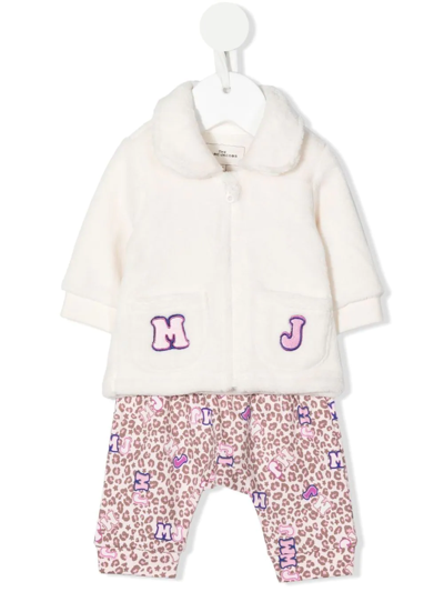 Shop The Marc Jacobs Animal-print Embroidered Tracksuit Set In Neutrals