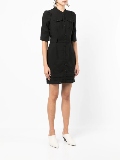 Pre-owned Balenciaga 2010 Fitted Shirtdress In Black