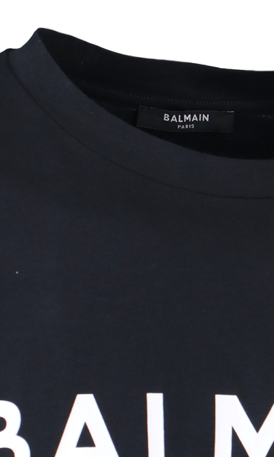 Balmain Cotton T-shirt In Black |