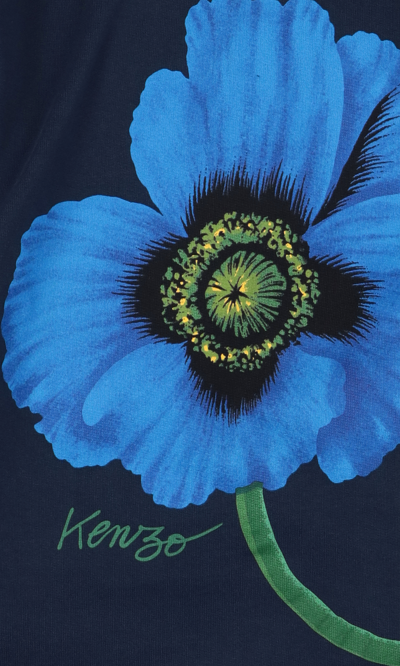 Shop Kenzo 'poppy' Back Print Sweatshirt