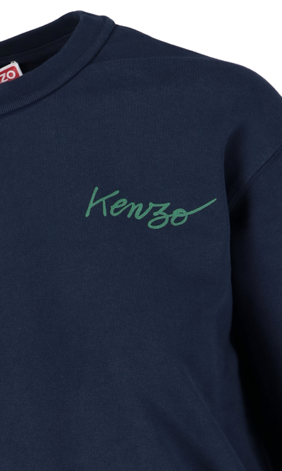 Shop Kenzo 'poppy' Back Print Sweatshirt