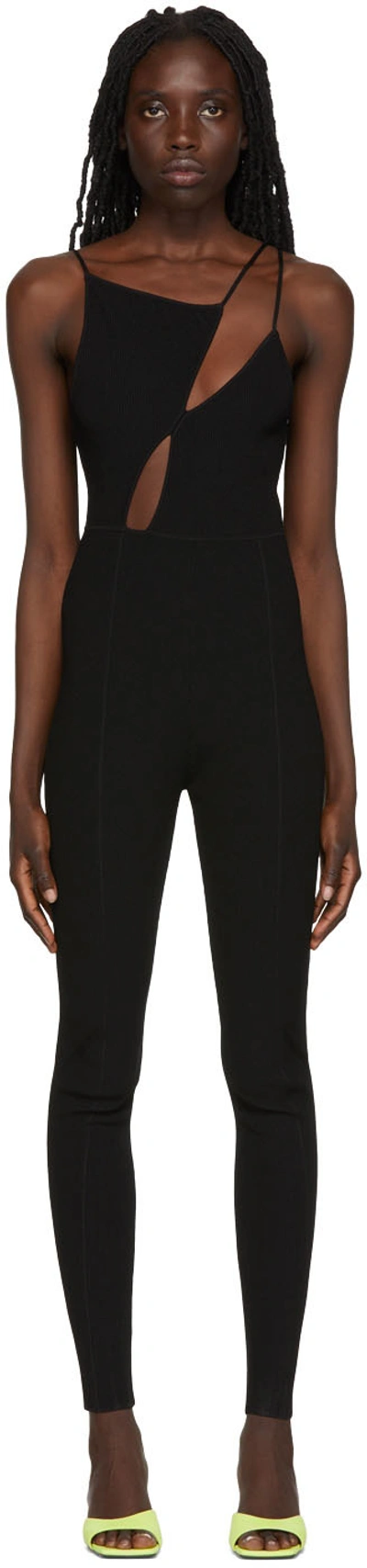 Shop Paris Georgia Black Slit Jumpsuit