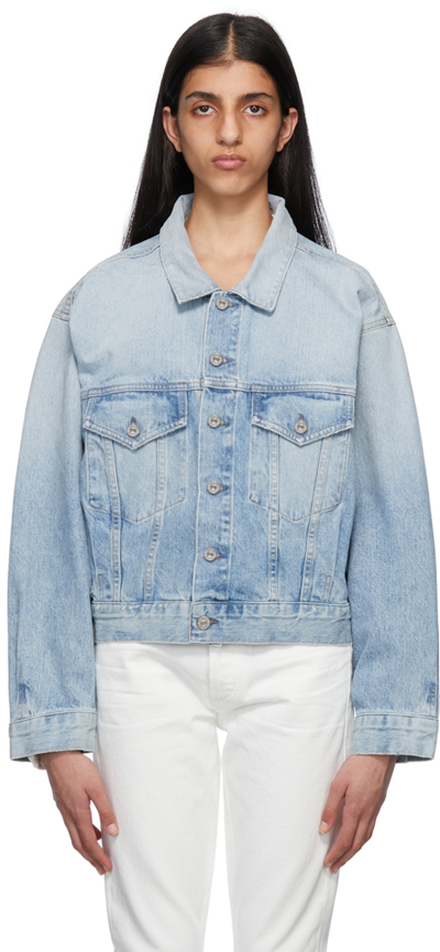 Citizens Of Humanity Blue Stevie Denim Jacket In Multi | ModeSens