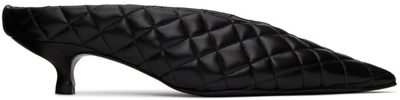 Shop Abra Black Quilted Mules