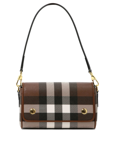 Shop Burberry "dorset" Shoulder Bag In Brown