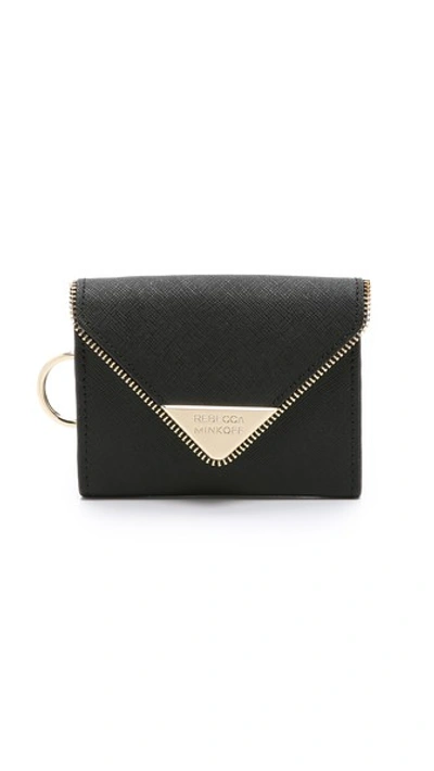 Rebecca Minkoff Molly Metro Leather Wallet In Moon